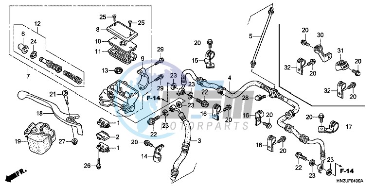 FRONT BRAKE MASTER CYLINDER