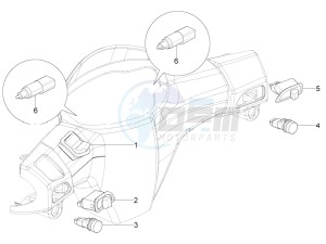 Typhoon 50 4T 4V E2 (NAFTA) USA drawing Selectors - Switches - Buttons