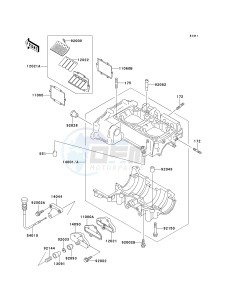 JS 750 B [750 SXI] (B1-B3 B3 CAN ONLY) [750 SXI] drawing CRANKCASE