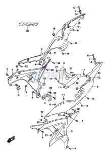 GSX-S125 drawing FRAME COVER (GSX-S125MLL8 P21) (FOR 291)