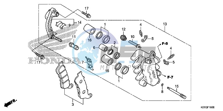 FRONT BRAKE CALIPER