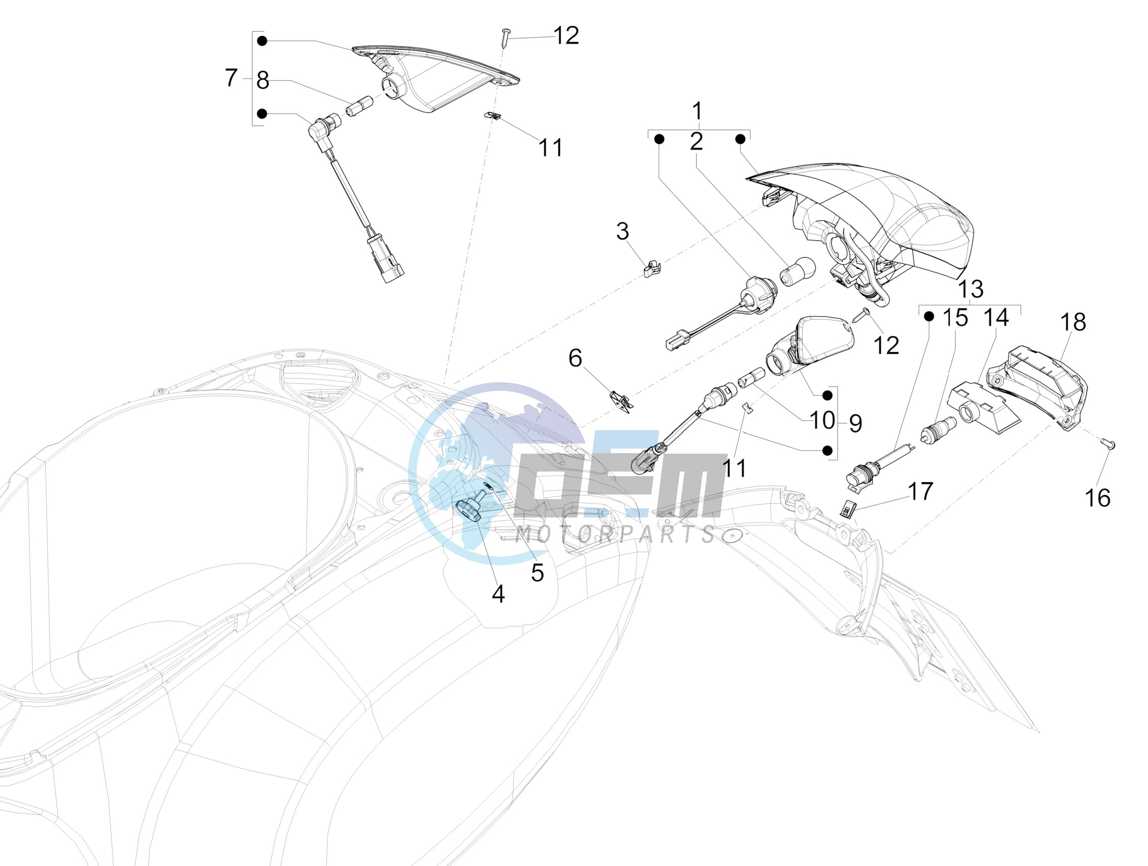 Rear headlamps - Turn signal lamps