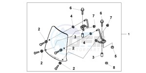 SFX50MM drawing WINDSHIELD