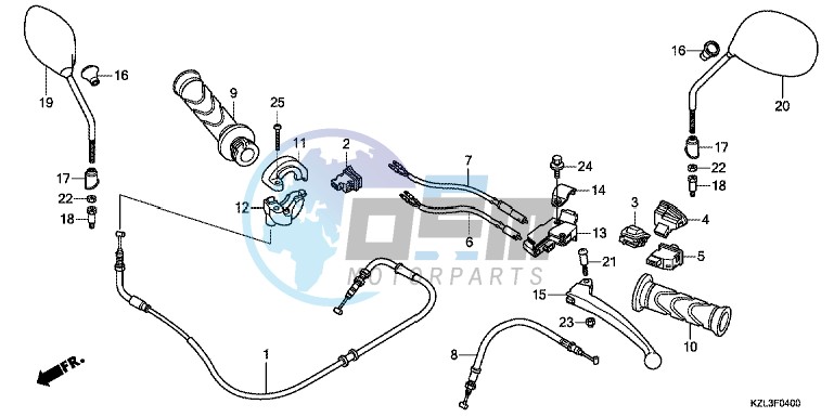 HANDLE LEVER/SWITCH/CABLE