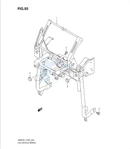 AN650 drawing LEG SHIELD BRACE (AN650AL1 E24)