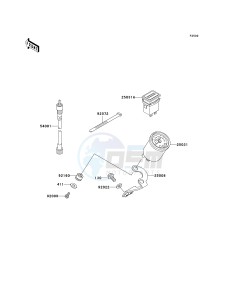 KAF 950 B [MULE 3010 DIESEL 4X4] (B1) [MULE 3010 DIESEL 4X4] drawing METER-- S- -