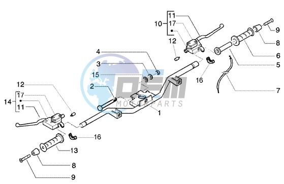 Handlebar - brake pump