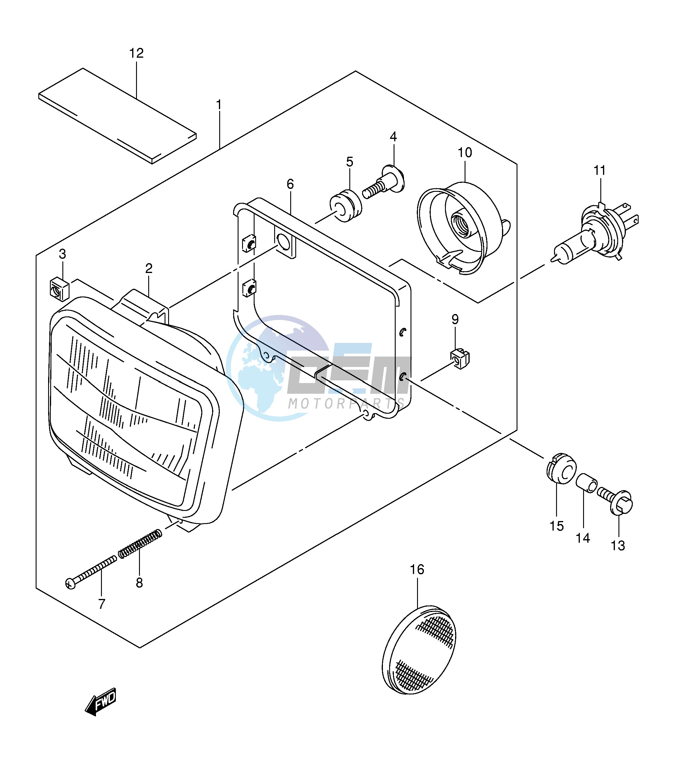 HEADLAMP (MODEL K2 K3 K4 K5)