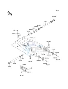 ZR 750 L [Z750 EU] (L7F-L8F) L8F drawing SWINGARM