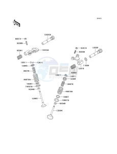 KSF 250 A [MOJAVE 250] (A15-A18) [MOJAVE 250] drawing VALVE-- S- -