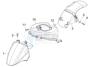 Fly 50 4t (NSE1000U03) drawing Wheel housing - Mudguard