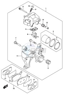 DL1000A drawing REAR CALIPER