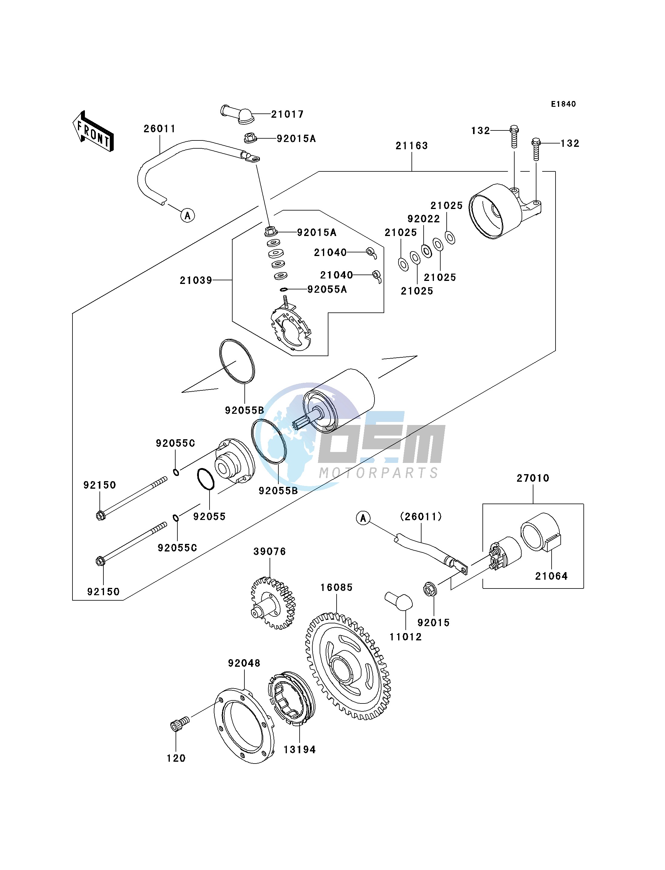 STARTER MOTOR-- A6F - A8F- -