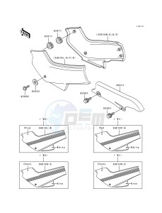 EX 500 A [EX500] (A4-A7) [EX500] drawing SIDE COVERS -- EX500-A4_A5- -