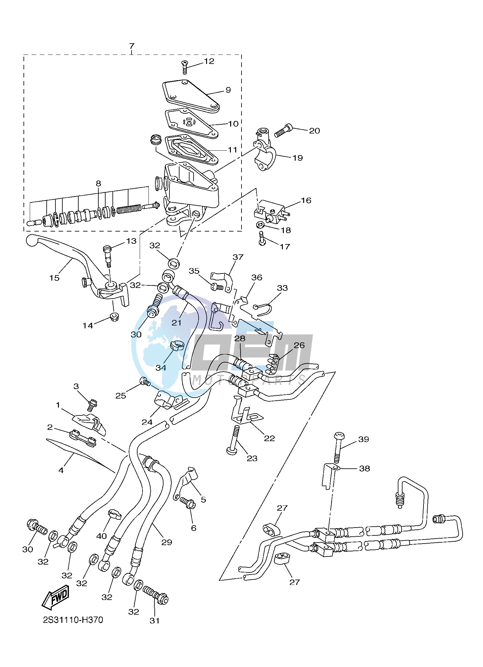 FRONT MASTER CYLINDER