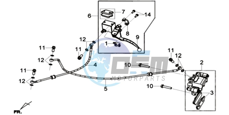 REAR BRAKE CALIPER /  BRAKE LEVER