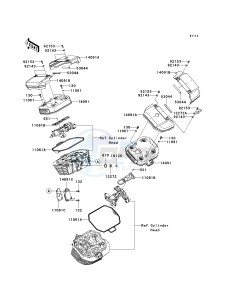 VN 1700 C [VULVAN 1700 NOMAD] (9FA) C9F drawing CYLINDER HEAD COVER