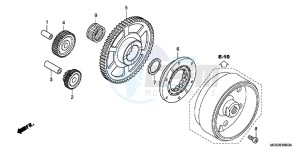 NC700XAD NC700X ABS Europe Direct - (ED) drawing STARTING CLUTCH