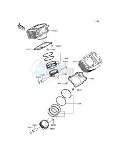 VULCAN 900 CLASSIC VN900BFFA GB XX (EU ME A(FRICA) drawing Cylinder/Piston(s)