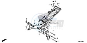 MSX125AH Europe Direct - (ED) drawing FRAME BODY