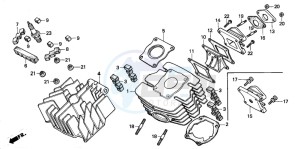 MT50S drawing CYLINDER/CYLINDER HEAD