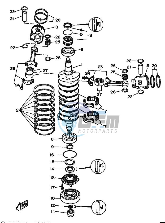 CRANKSHAFT--PISTON