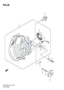 GSF1250 (E21) Bandit drawing HEADLAMP (GSF1250L1 E24)