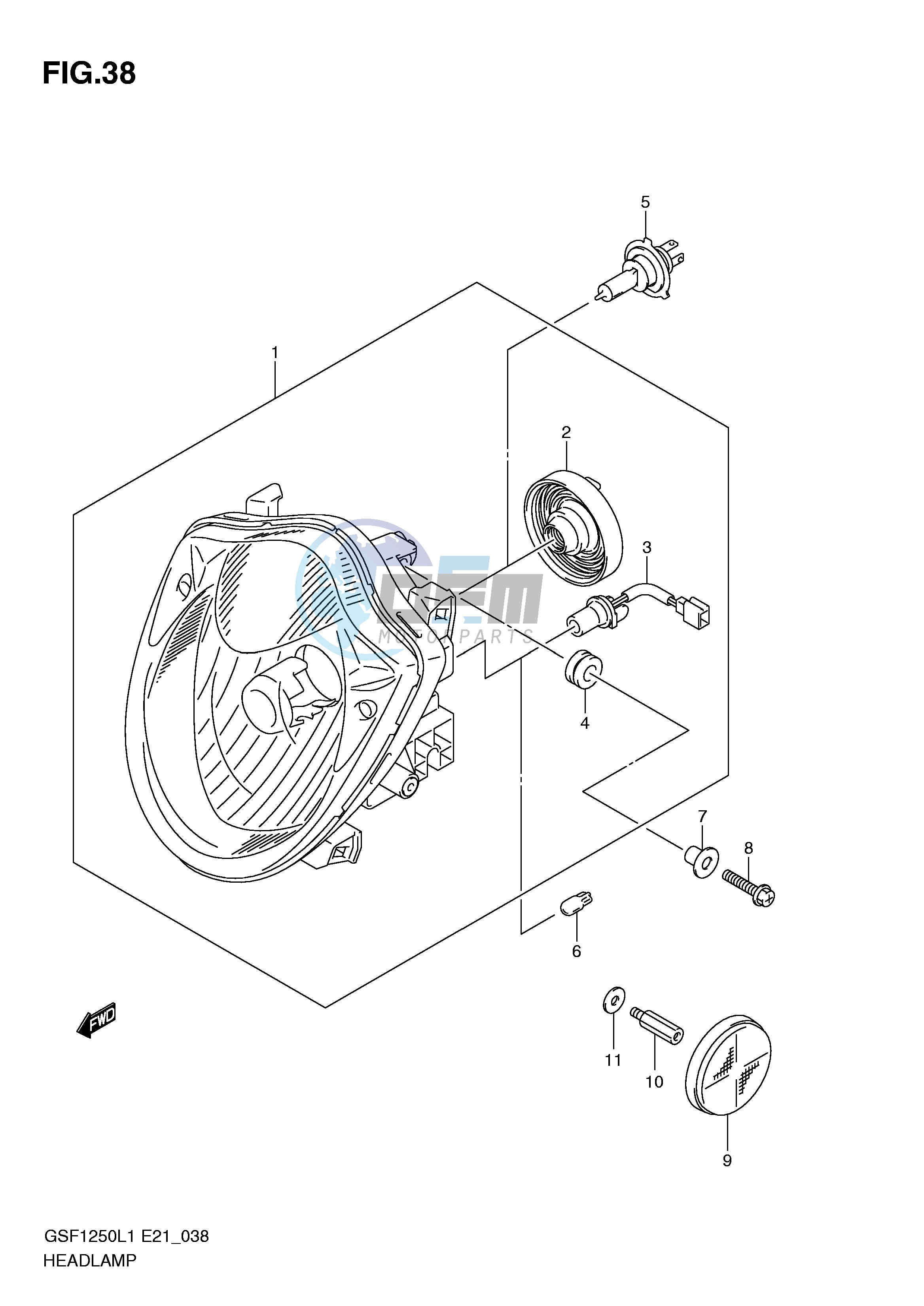 HEADLAMP (GSF1250L1 E24)