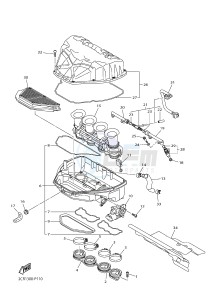 YZF-R1M 998 R3 (2KSC 2KSD) drawing INTAKE