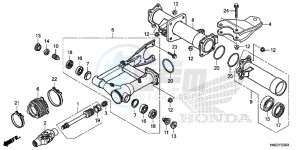 TRX500FPAE TRX500FPA Europe Direct - (ED) drawing SWINGARM