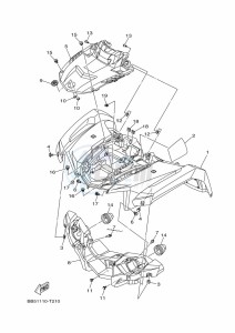 YFM450FWBD YFM45KPXK (BB5D) drawing FRONT FENDER