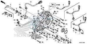 TRX420FA1G TRX420 Europe Direct - (ED) drawing REAR CRANKCASE COVER