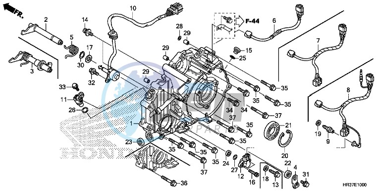 REAR CRANKCASE COVER