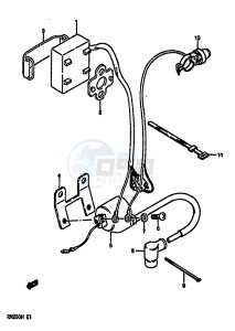 RM250 (G-H) drawing ELECTRICAL (MODEL G)