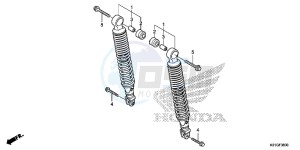 SH125DSG SH125 UK - (E) drawing REAR CUSHION