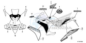 CBR125RSF CBR125RS E drawing MARK/ STRIPE (CBR125RSF)