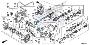 TRX500FA7G TRX500 Europe Direct - (ED) drawing FRONT FINAL GEAR