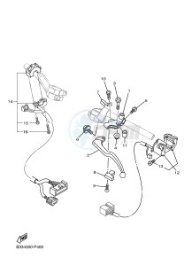 XVS950CR BOLT C-SPEC (B33J) drawing HANDLE SWITCH & LEVER