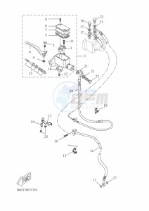 MT125 MTN125-A (BGW2) drawing FRONT MASTER CYLINDER