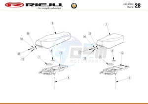 HOBBY-BYE-BIKE-25-KM-H-EURO4-HOLLAND-GREY drawing SEAT