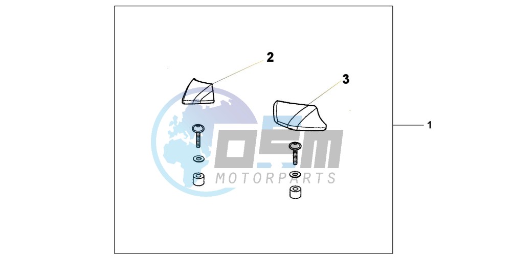 PILLION ARM REST SET