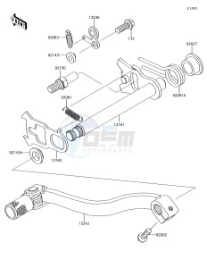 KX85 KX85CGF EU drawing Gear Change Mechanism