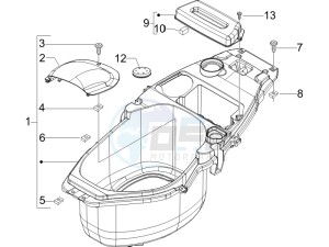 Fly 150 4t (USA) USA drawing Helmet box - Undersaddle