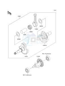 KVF 360 B [PRAIRIE 360] (B6F-B9F) B8F drawing CRANKSHAFT