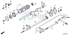 TRX500FPMC drawing GEAR SHIFT FORK