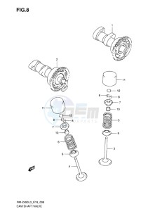 RM-Z450 EU drawing CAM SHAFT-VALVE