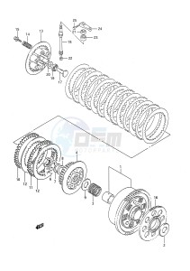 GSX-R750 (E28) drawing CLUTCH