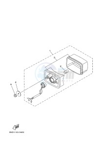 YFM450FWAD YFM450PHE GRIZZLY 450 EPS (2LC6 2LC7) drawing TAILLIGHT 2