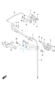 DF 9.9B drawing Clutch Rod Remote Control