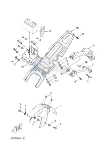 YZF-R125 R125 (5D7J 5D7J 5D7J) drawing FENDER